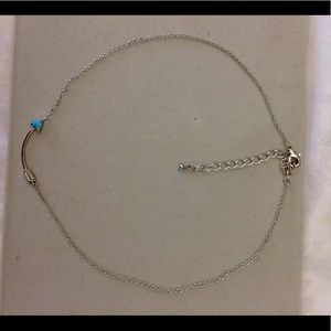 Silver arrow pendant necklace